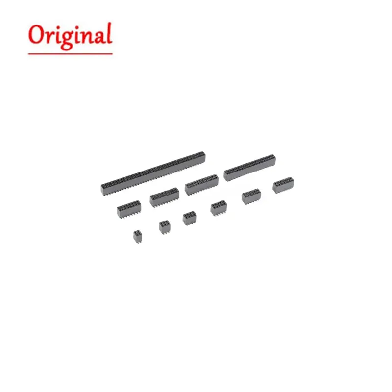 10PCS 1.27MM SMD Double Row Female Socket 1.27MM 2*2/3/4/5/6/7/8/9/10/12/16/20/40/ PIN Female Header Connector