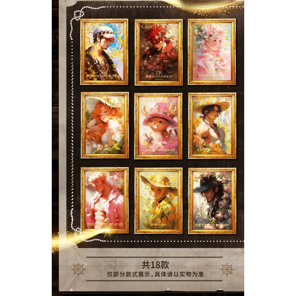 ONE PIECE Collection Card New World Dominator Series Anime Luffy Nami Sanji Handsome Retro Colorful Impact Battle Card Kid Gift