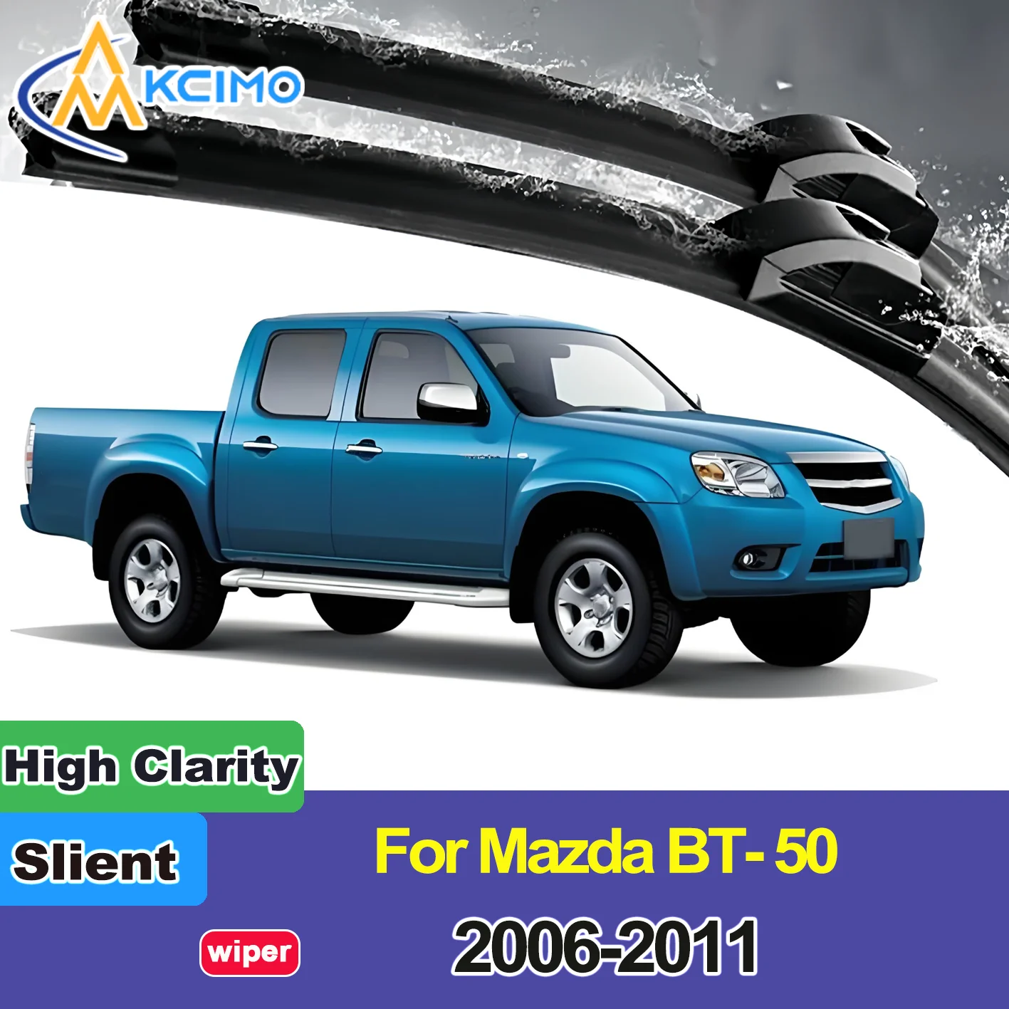 

2PCS New Front Windshield Wiper Blade for Mazda BT-50 UN 2006-2011 Front Windshield Auto Wipers Blade Accessories 2011 2010 2009