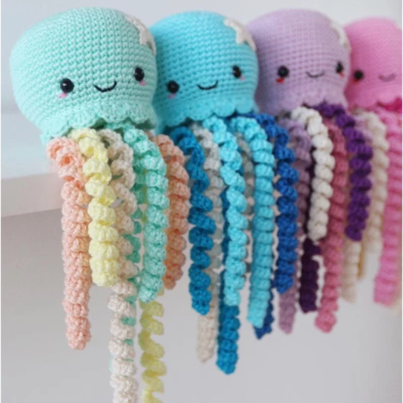 Cute Crochet Octopus Toy for Preemie, Amigurumi Octopus for Infant Baby Shower Gift, Sea Creature Toy