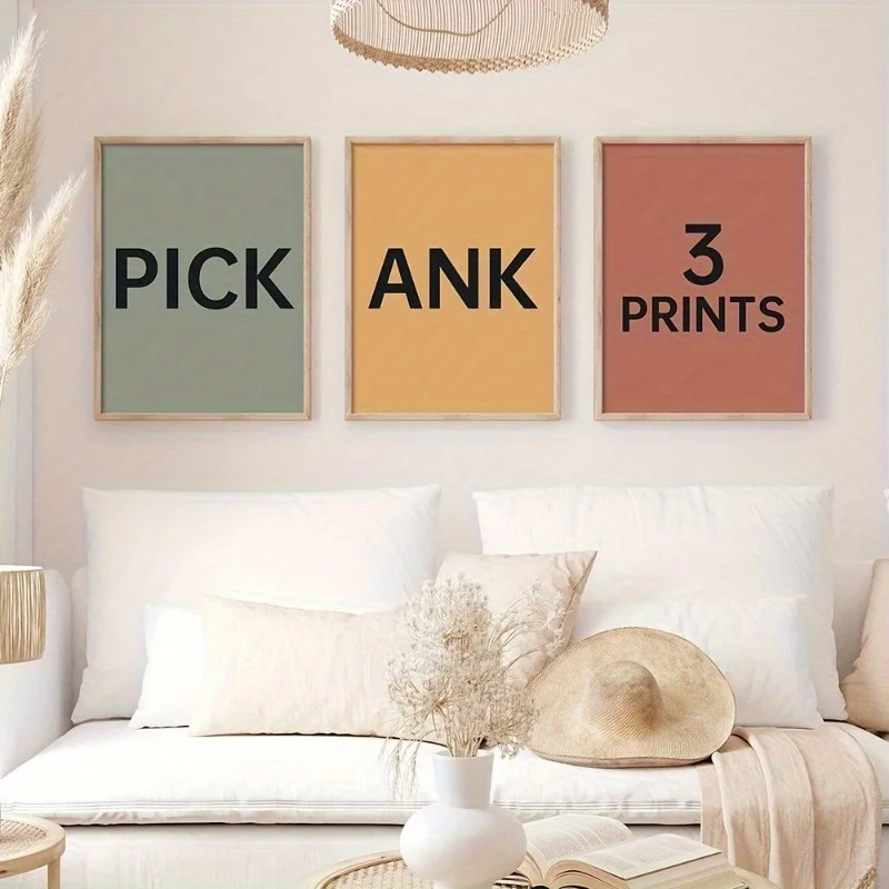 3pcs/set Custom Canvas Printing Personalized Photo for Family Life Pet Scenery Couple Birthday Party Wall Art Home Decor Poster