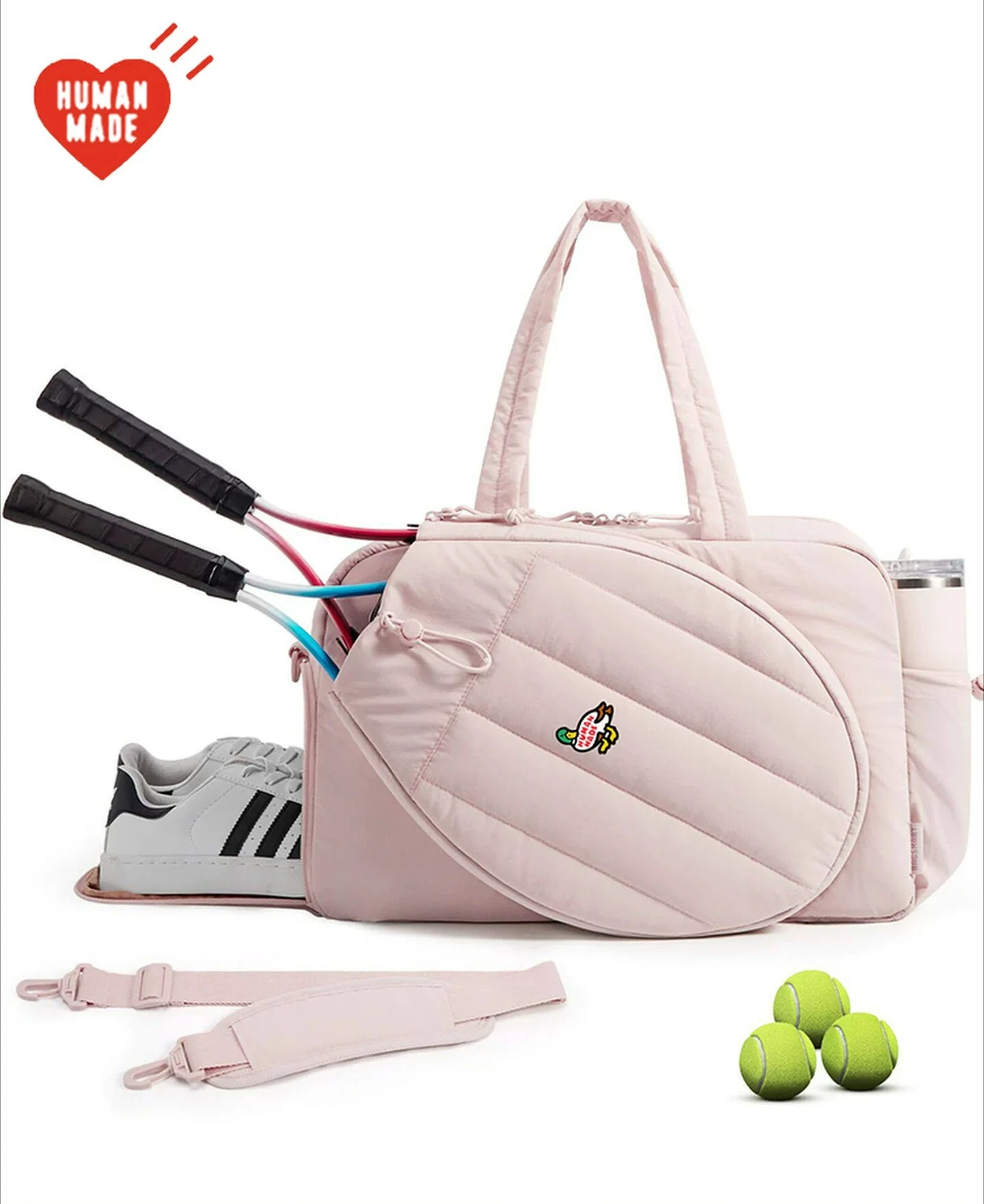 Human Made Lightweight Tennis Racket Bag Gym Hand Shoulder Crossbody Sports