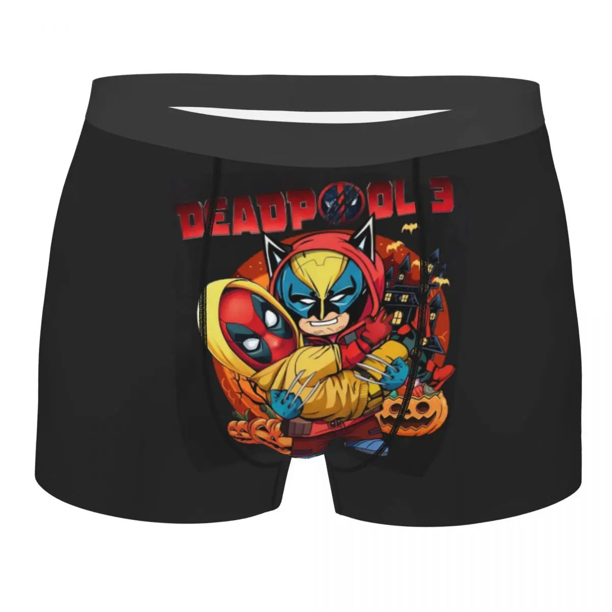 

Нижнее белье с плакатом Дэдпула на заказ, мужские шорты-боксеры с принтом Росомахи, трусы, мягкие трусы