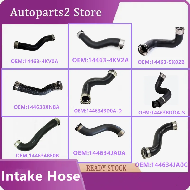 14463-4KV0A -4KV2A 5X02B 144633XN8A 14463144634BE0B JA0A JA0C BD0A Car Intercooler Water Pipe Air Intake Hose For Nissan Renault