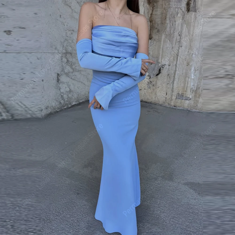 

Elegant Women Evening Dresses Modern Off The Shoulder Sleeveless Prom Gowns Customized Cocktail Party Vestidos De Noches 2025