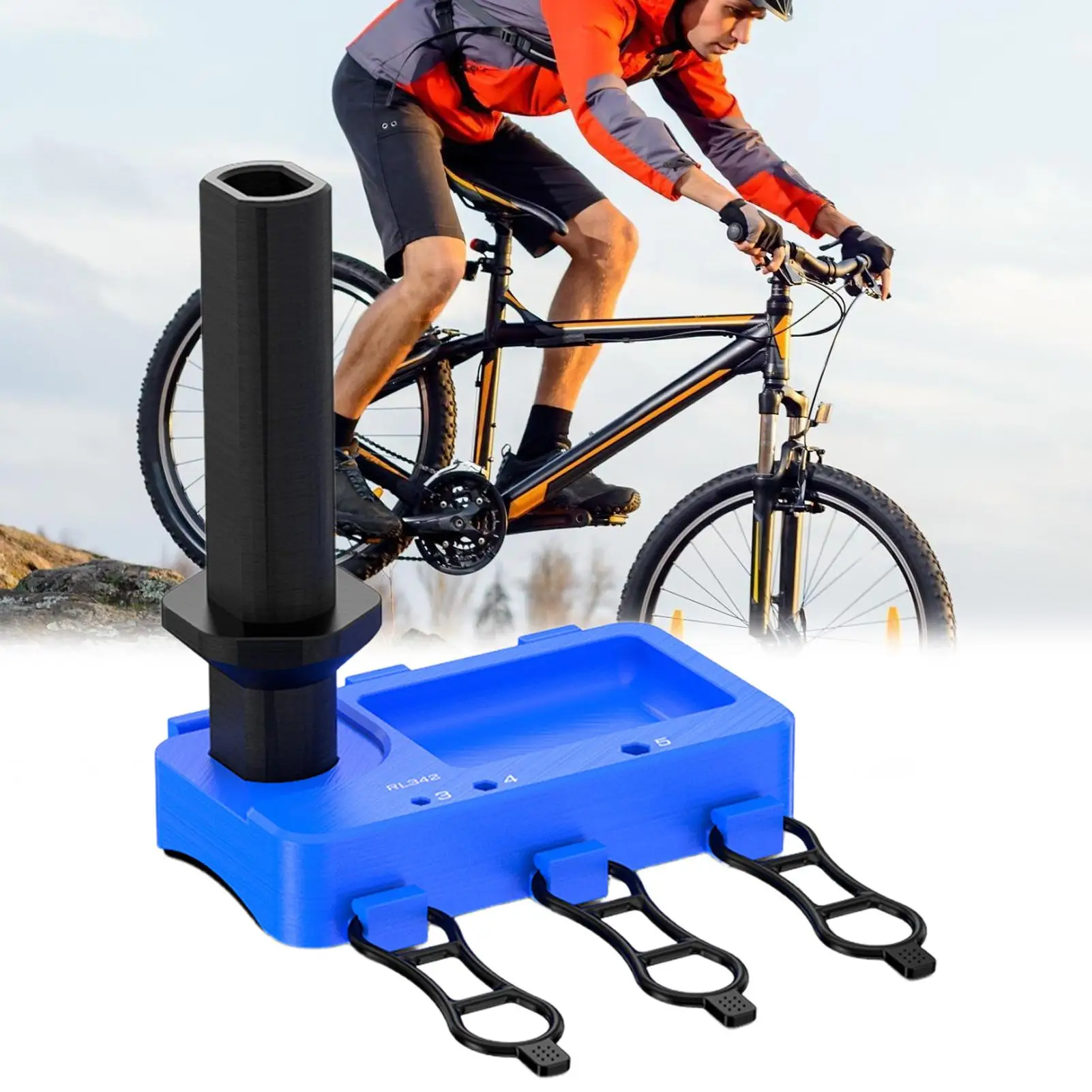 

Bicycle Head Tube Repair Stand Tight Fit Easy Installation Virtual Head Tube Screws Holder For Bicycle Repair For Workshop Home