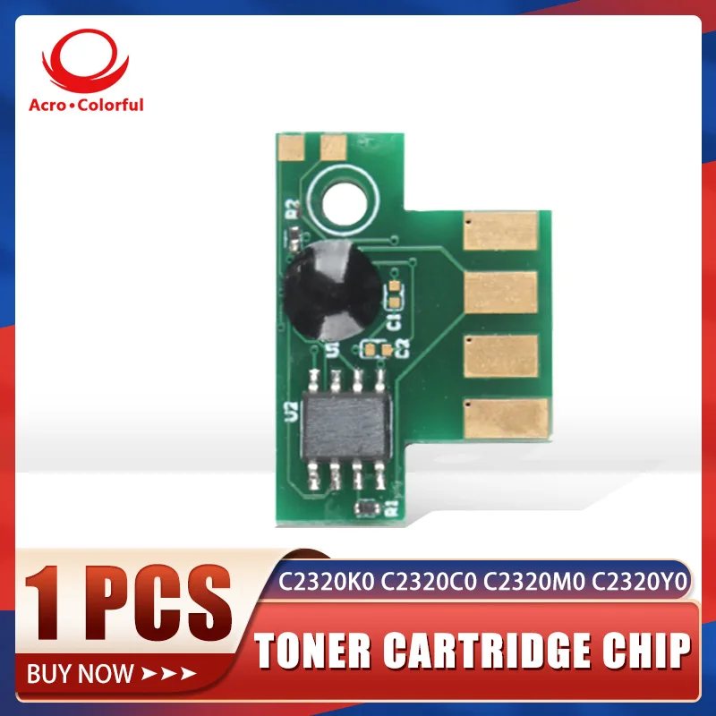 Compatible C2320K0 C2320C0 C2320M0 C2320Y0 Toner Chip For LEXMARK C2325 MC2325 C2425 MC2425 Printer Cartridge