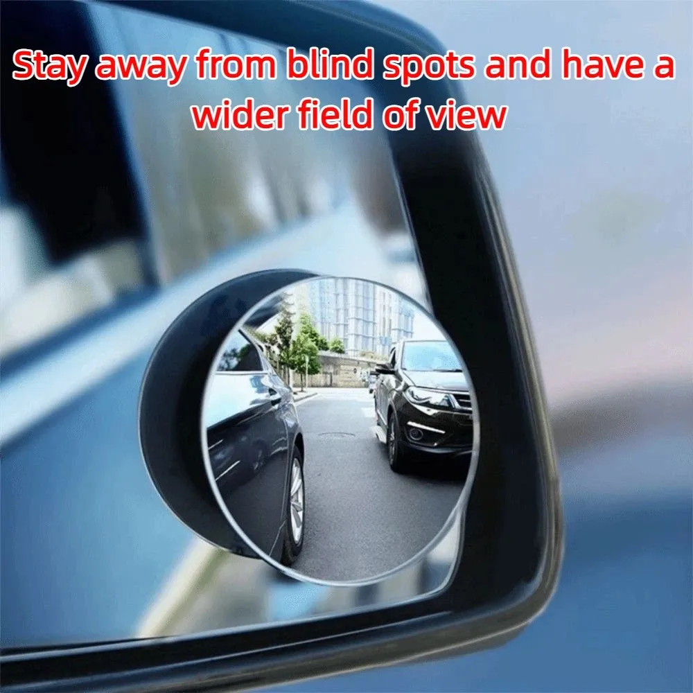 

2Pcs 360 Degree Car Blindspot Mirror Adjustable Angle Multiple Shapes Blind Spot Mirrors Frameless HD Reversing Rearview Mirror