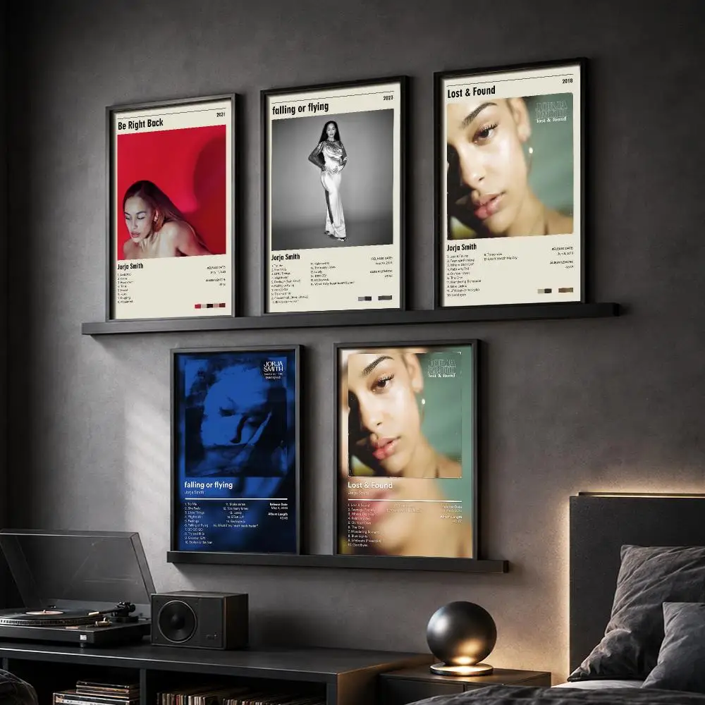 J-Jorja Smith Rapper Album Painting Calligraphy Canvas Poster Hallway Bedroom Living Room Home Bar Decoration Interior Wall