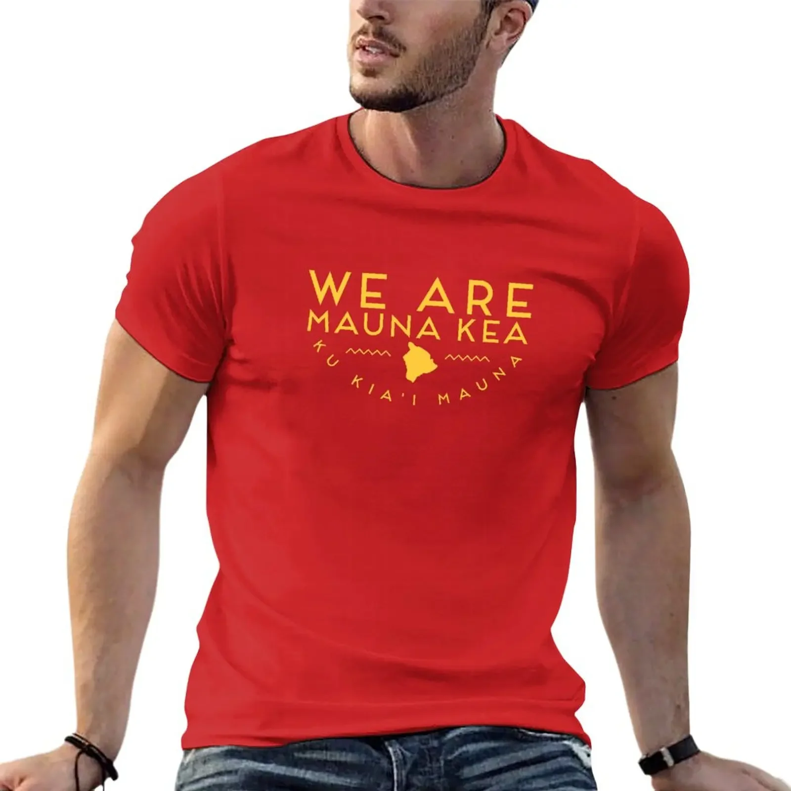 New We Are Mauna Kea T-Shirt boys animal print shirt t-shirts man slim fit t shirts for men