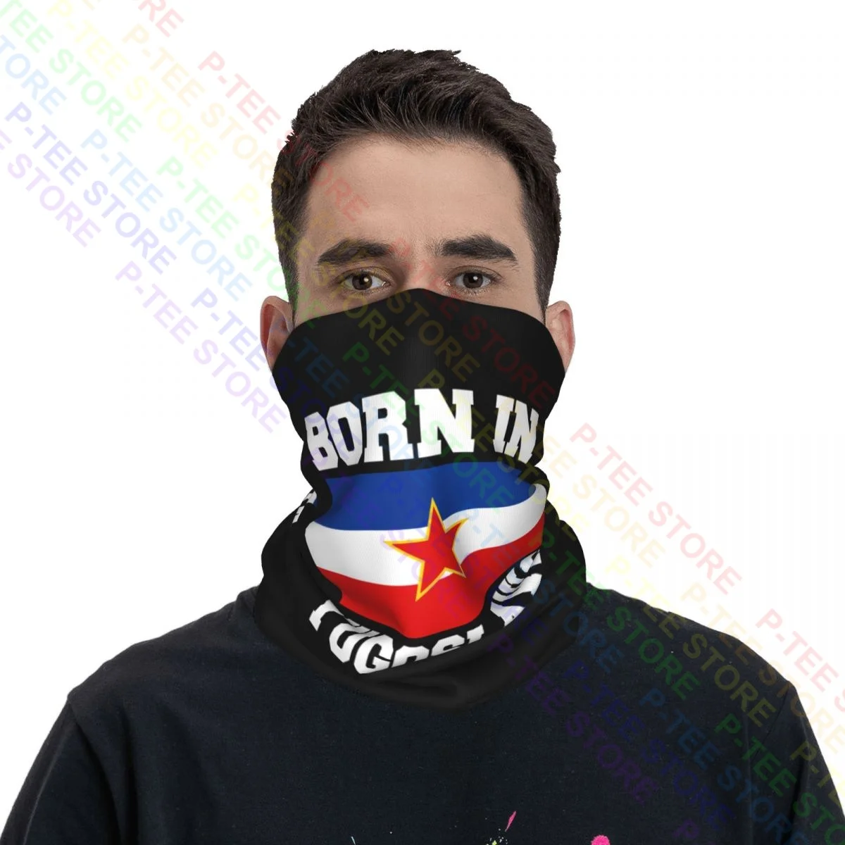 Nacido en Hungría Jugoslavija yugonostálgico hecho en bandera cuello polaina Bandana bufanda máscara facial pesca