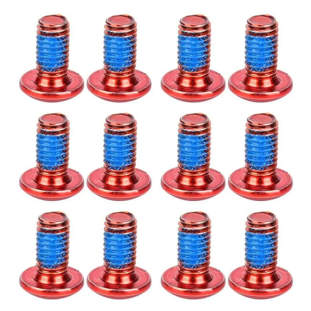 

Titanium Steel Bike Screws for Disc Brake Caliper Wheel Red Compatible E bikes Road Durable Corrosion Resistance Strong