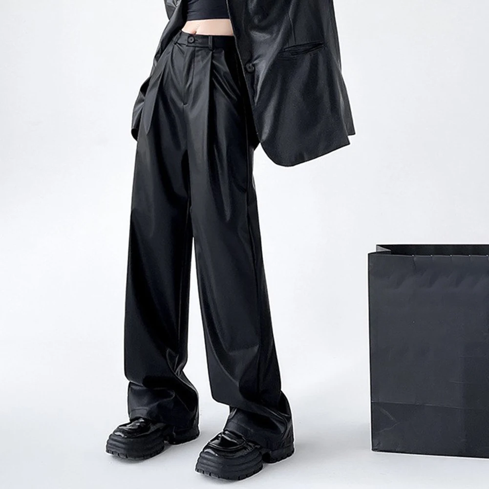 Pantaloni a gamba larga alla moda per l'uso quotidiano Pantaloni a gamba larga Streetwear Pantaloni a gamba larga da donna alla moda Design a tinta unita