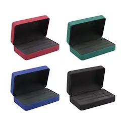 Ring Organizer Box Rings Holder PU Leather Tray Trendy Ring Storage Box Jewelry Case Jewelry Box for Women Lady Cufflinks