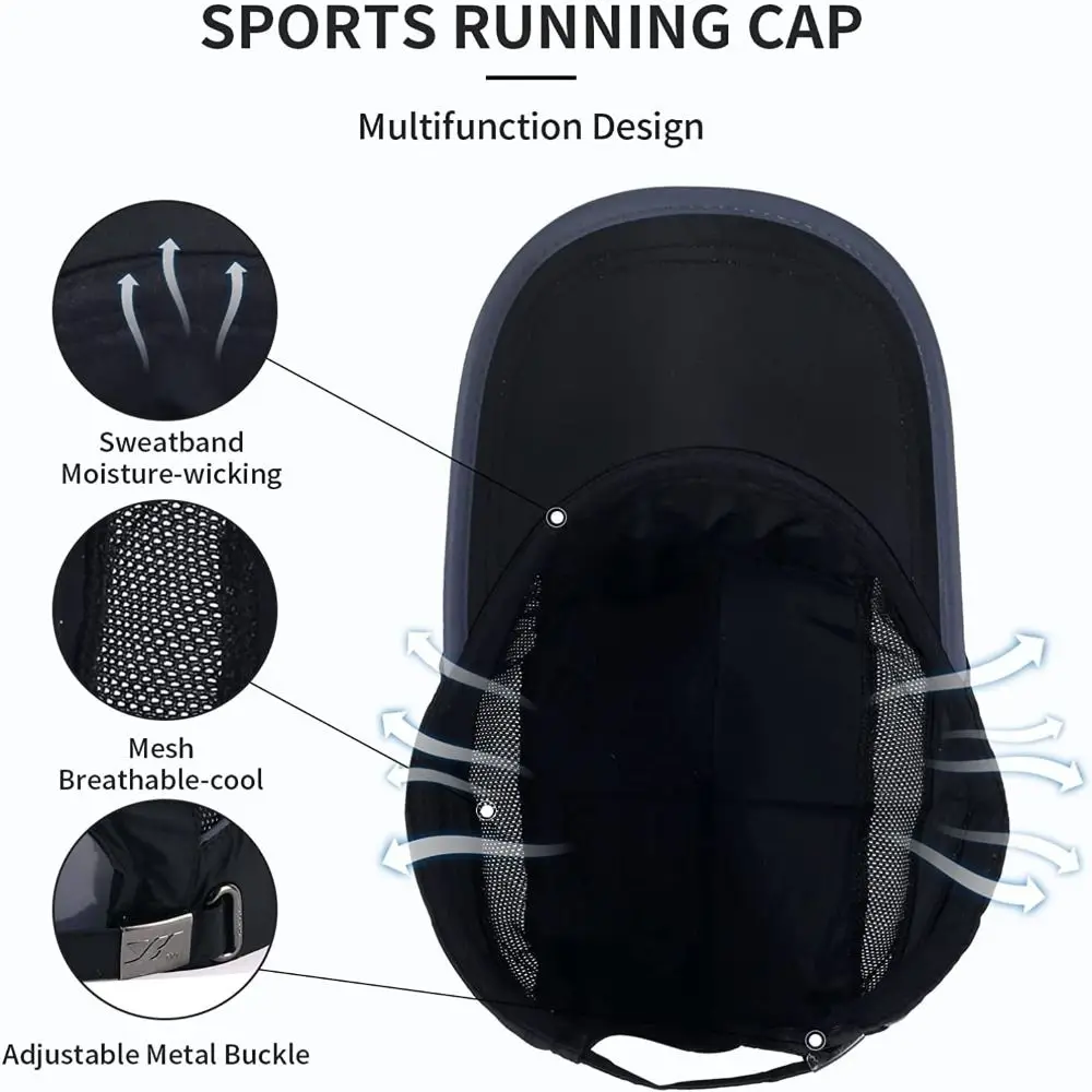 Running Hat Mesh Sports Cap Lightweight Mesh Quick Drying Runner Cap for Men Women Baseball Cap Sun Hat