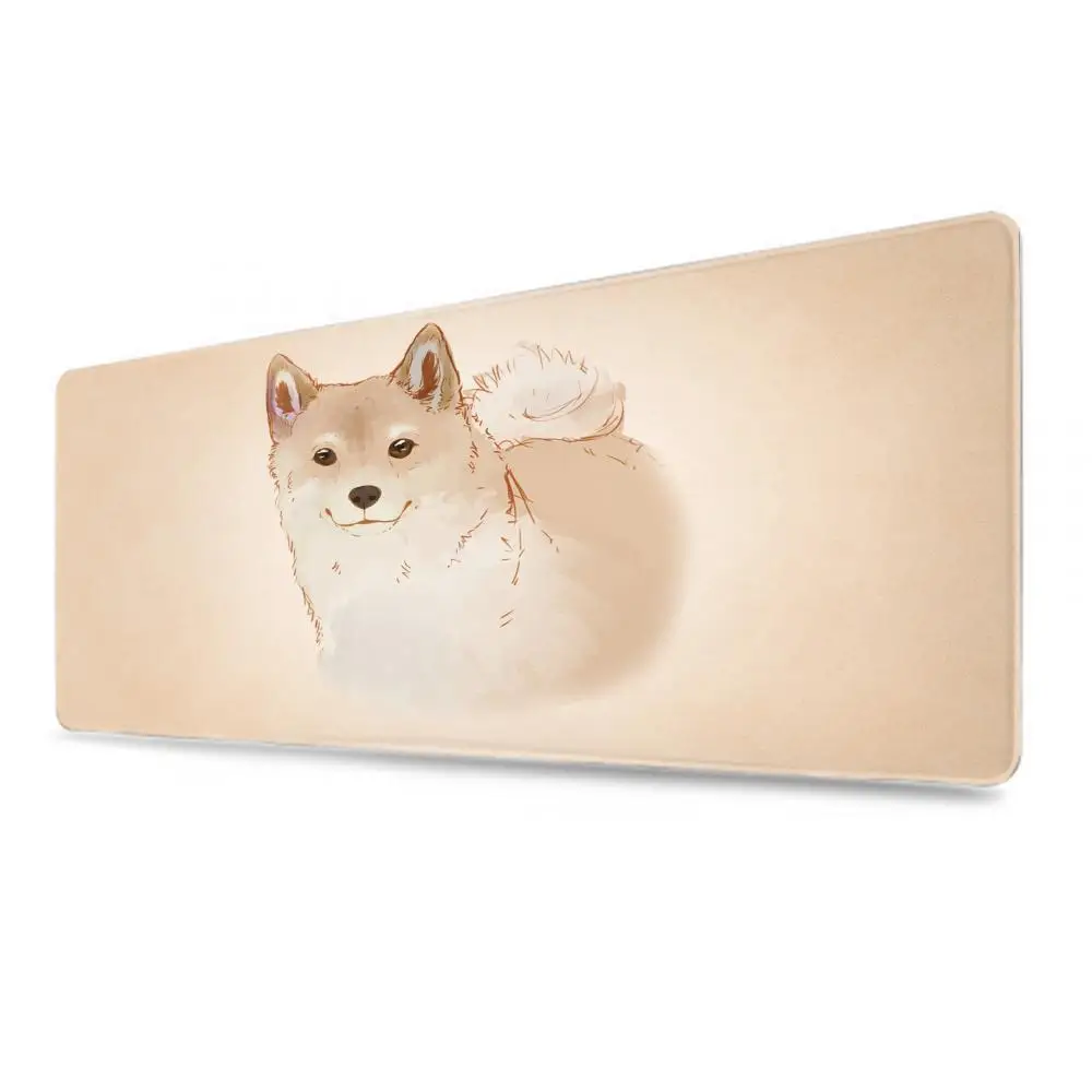 Cartoon Schattige Hond Muismat Abstract Grote 800X400Mm Mousemat Gamer Xxl Tapijt Pc Bureaumat Toetsenbord Decoratie Pad