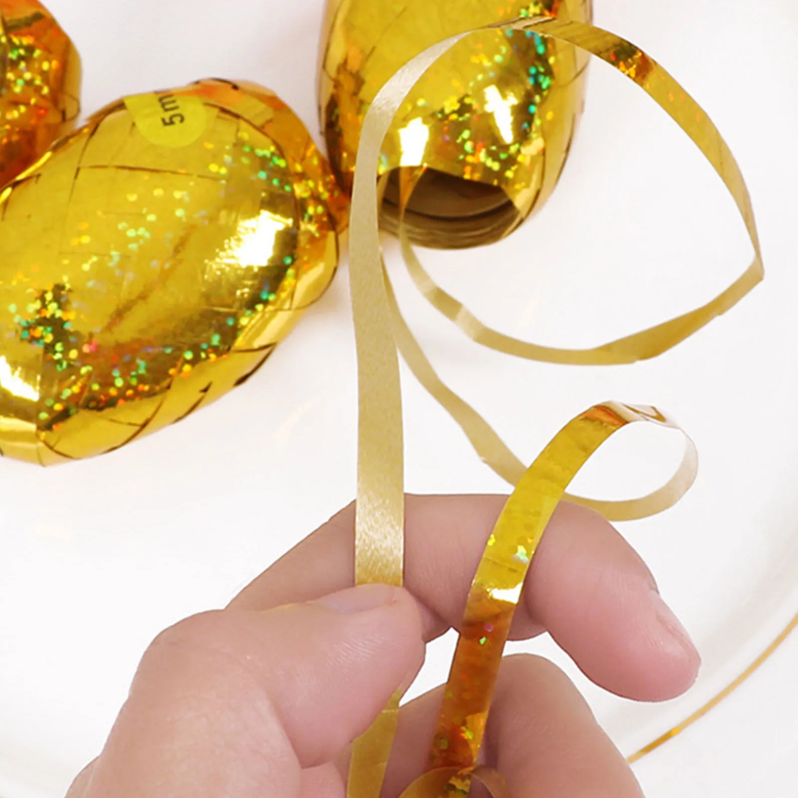 Nastro arricciacapelli colori assortiti nastro a palloncino per confezioni regalo nastro regalo per confezioni regalo 5 Mm X 10 M