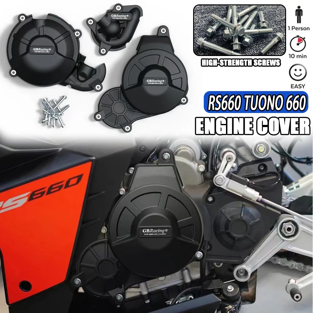 

RS660 2023 Motorcycles Engine Cover Protection Case For Aprilia RS 660 2021 2022 2023 TUONO 660 Tuareg 660 Engine Cover