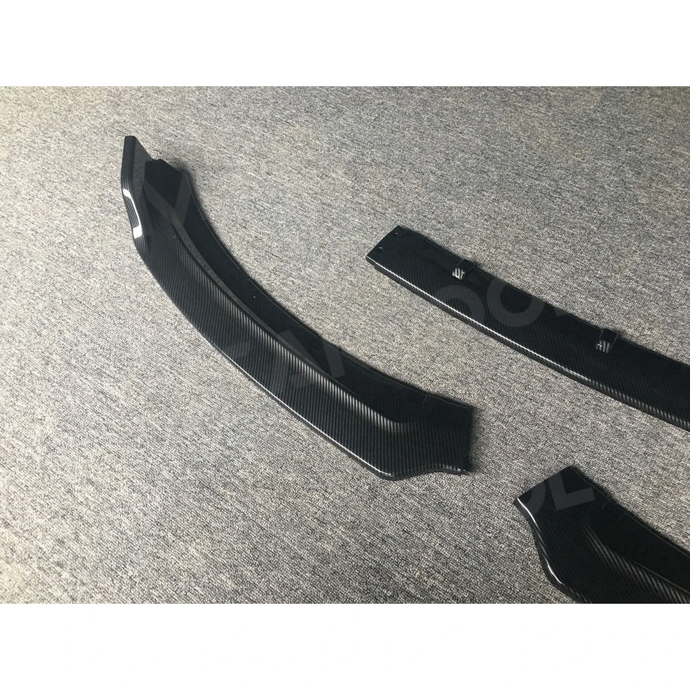 Front Bumper Lip Spoiler Apron For Jaguar XE 2017-2018 Styling 3PCS Set Head Bumper Chin Shovel Guard ABS Auto Para Accessories