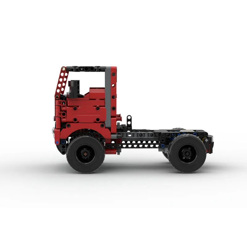 Moc-234466 Truck Small Building Blocks Trailer Off-Road Vehicle Building Blocks Educational Toys Track Car Diy Children'S Toy