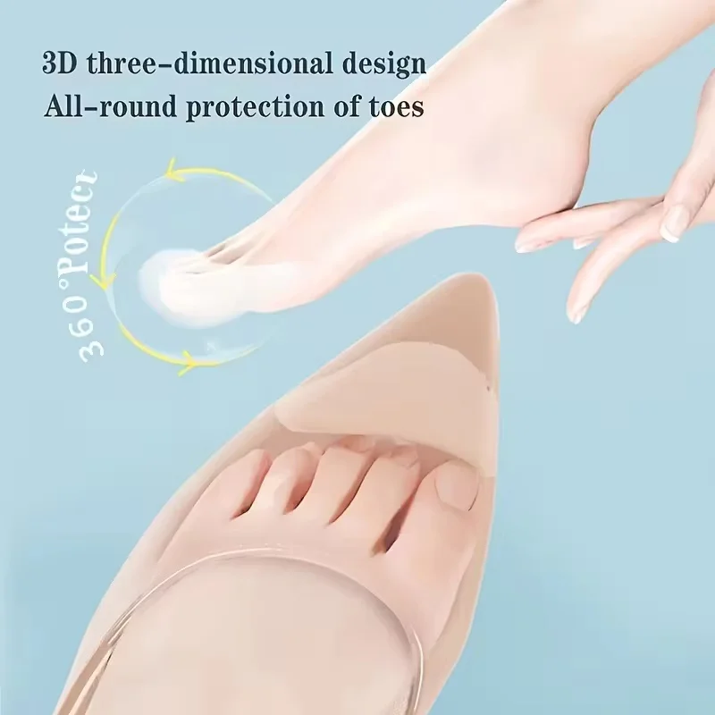 2 Paar Zehenpolster für Schuhe, Unisex-Einlegesohlen, Zehenfüller aus Schaumstoff, Werkzeuge zur Schuhmontage – Detail 5