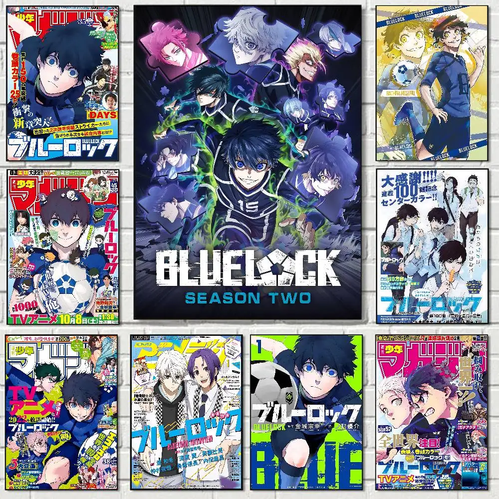 Blue Lock Anime Poster Print A5 A4 A3 A2 Wall Art Decor For Room Office Gift For Fans