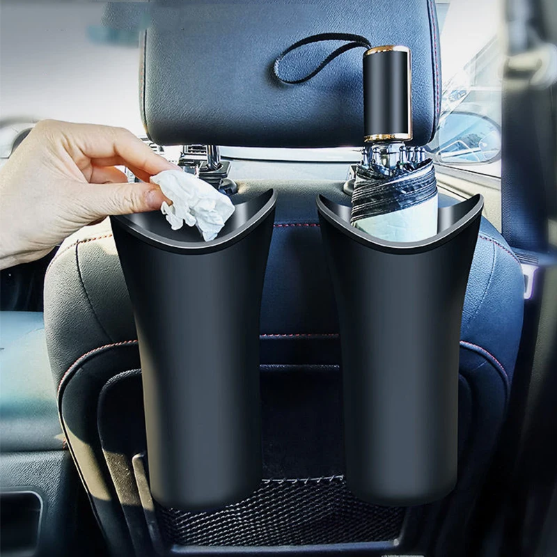 

Car Umbrella Rack Barrel Storage Box Waterproof Hanging Umbrella Kettle Rack Barrel Trash Can Storage Box Black Plastic Holder