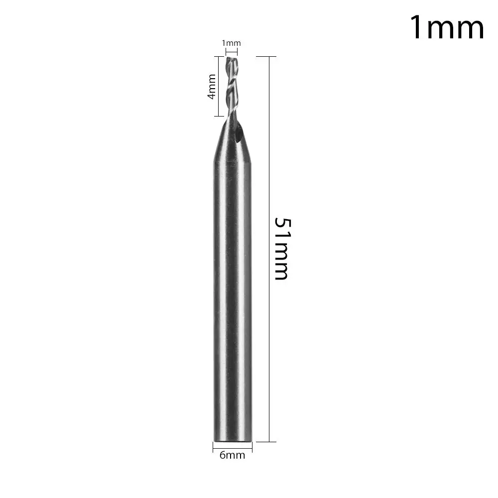 1PC 1-12mm Steel Wood-Cutter Tool 2 Flute HSS Straight Shank End Mill Router Bit CNC Machines Cutter Milling Cutter