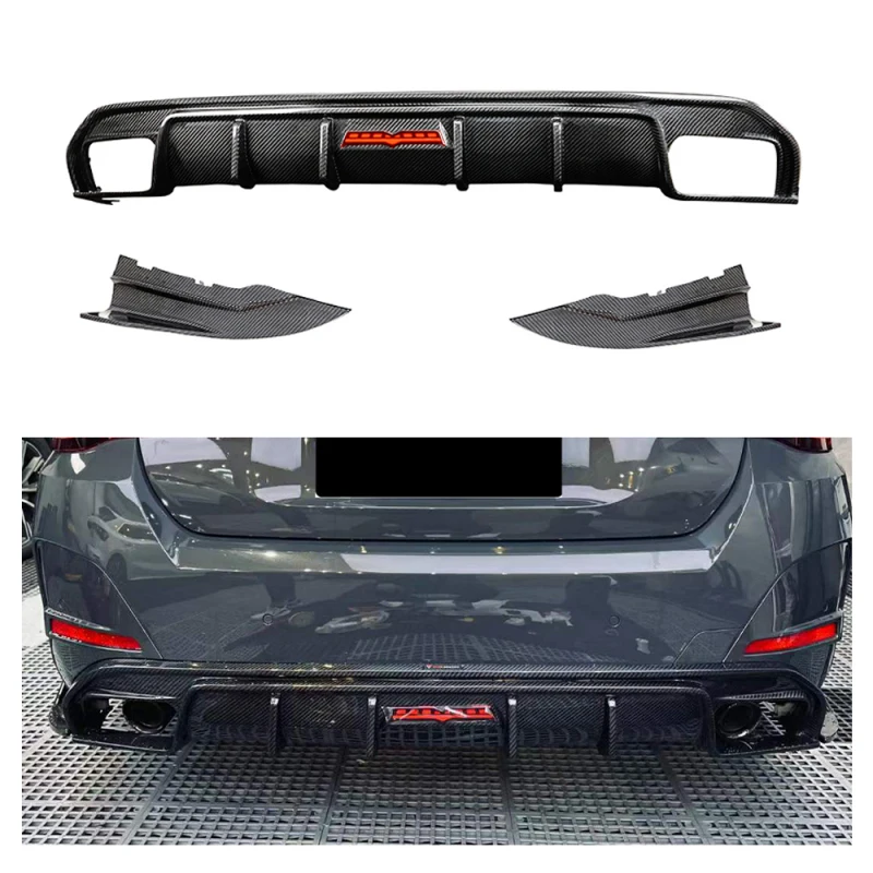 

Best SellingOEM/ODE% Dry Carbon Fiber Rear Bumper Lip Diffuser with LED New Condition 4 Series G26 2021-UPHigh Quality