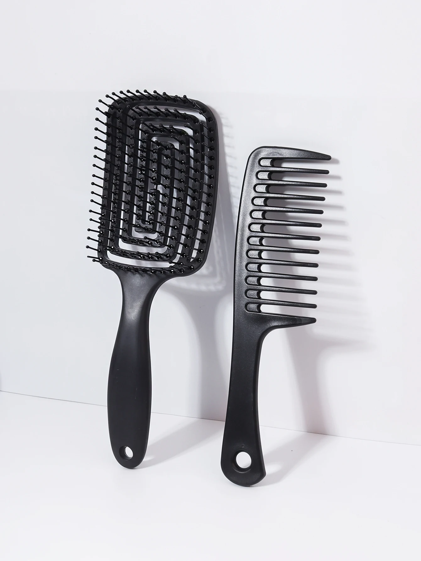 コームセット、通気性のあるヘアブラシ、幅広の歯の櫛、巻き毛、濡れた髪、乾いた髪に適しています、ホームサロン、本物の髪のウィッグに特化しています