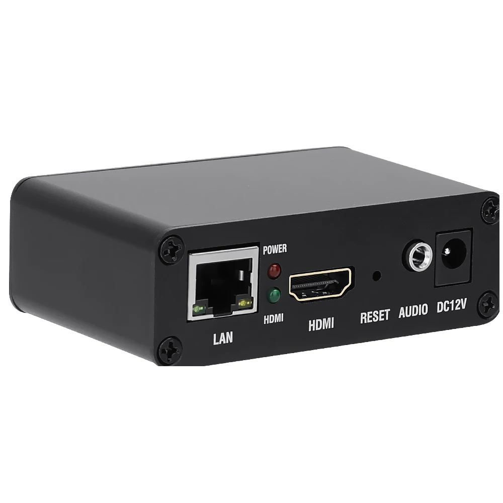 H.265 H.264 USB IP Ke HDMI Video Streaming Dekoder HD IP Kamera Dekoder untuk Decoding HTTP RTSP RTMP UDP HLS