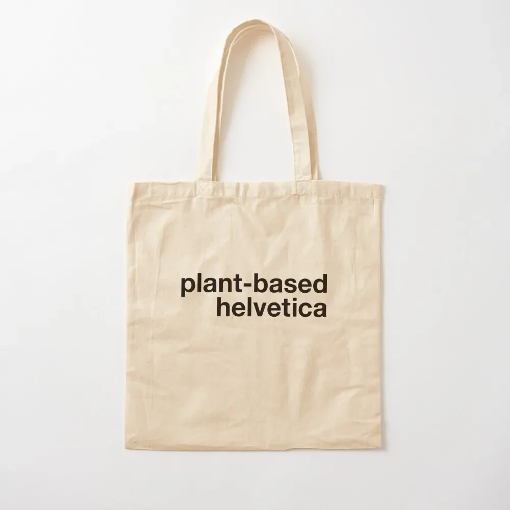 

plant-based helvetica Tote Bag cloth bag woman Custom bag reusable shopping ecological bags