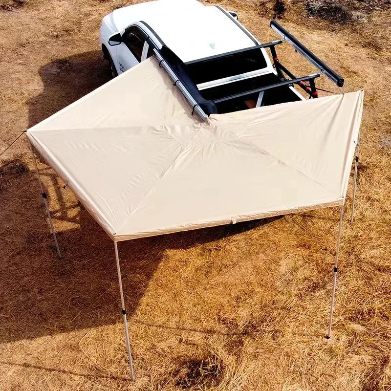 For RVHot Selling Wholesale/Retail Car Awning 270 Degree Outdoor Camping Fan-shaped Portable Car Side Awning For RV