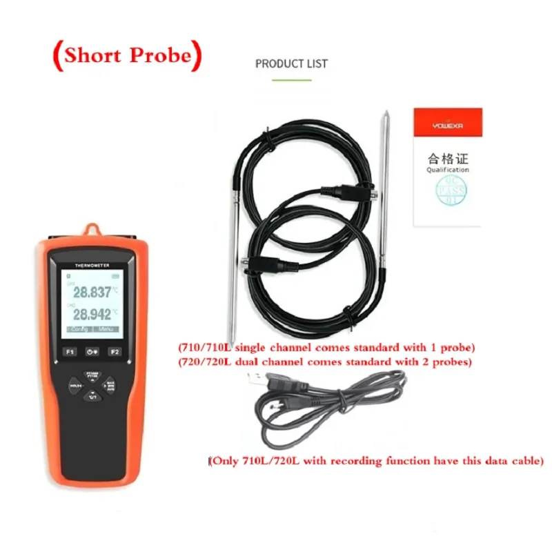 

Platinum resistance thermometer YET-710 high-precision probe 0.001 ℃ liquid gas thermometer YET-720L