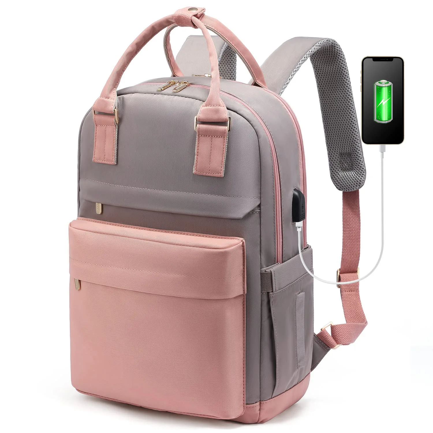 Mochila Laptop Anti-Roubo para Mulheres, oxford, impermeável, usb, impressão, escola, bolsas de viagem, femininas, notebook, nova moda, 2023