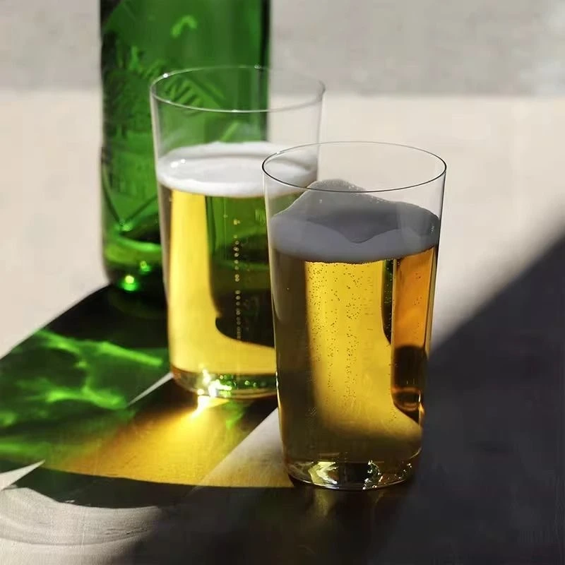 280ml/500ml Japanese Style Ultra-thin Glass Cup Beer Cup Home Use Juice Drink Cup Bar Accessories Party Supplies