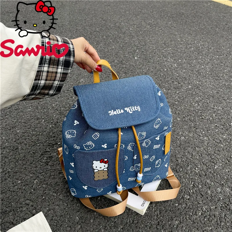 New Women's Backpack Fashion High Quality Women's Drawstring Backpack Cartoon Versatile Large Capacity Girls' Travel Backpack