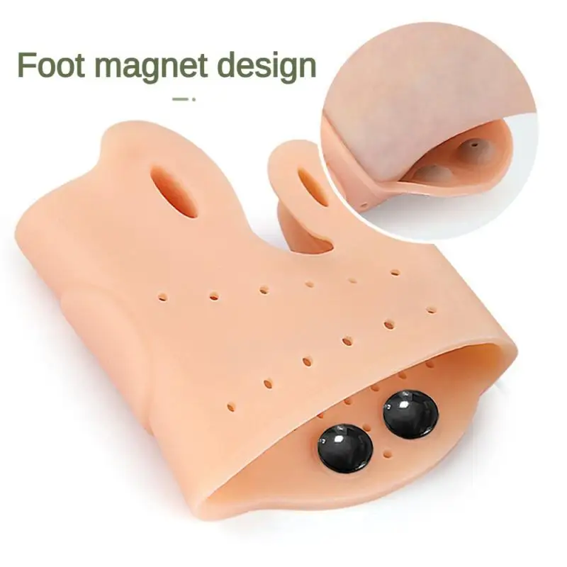 Double Hole Toe Splitter Soothing Massage Forefoot Enhanced Buffering Double Hole Design Comfortable Fit Personal Health Care