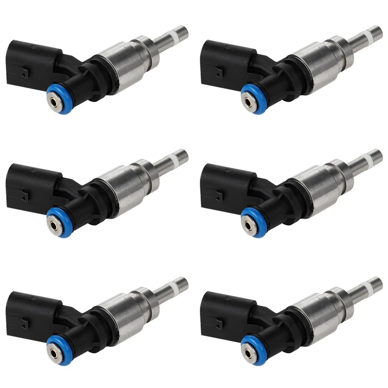 

6Pcs Fuel Injector Nozzle 06E906036F 06E906036E For Q5 A4 A5 A6 3.2L V6 A8 S8 3.2L 5.2L 06E906036C 06E906036AF