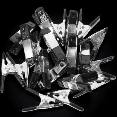 

20pcs Spring Clamps 2 Inch Zinc Coated Mini Backdrop Clips for DIY Woodworking Wedding Photographic Hardware