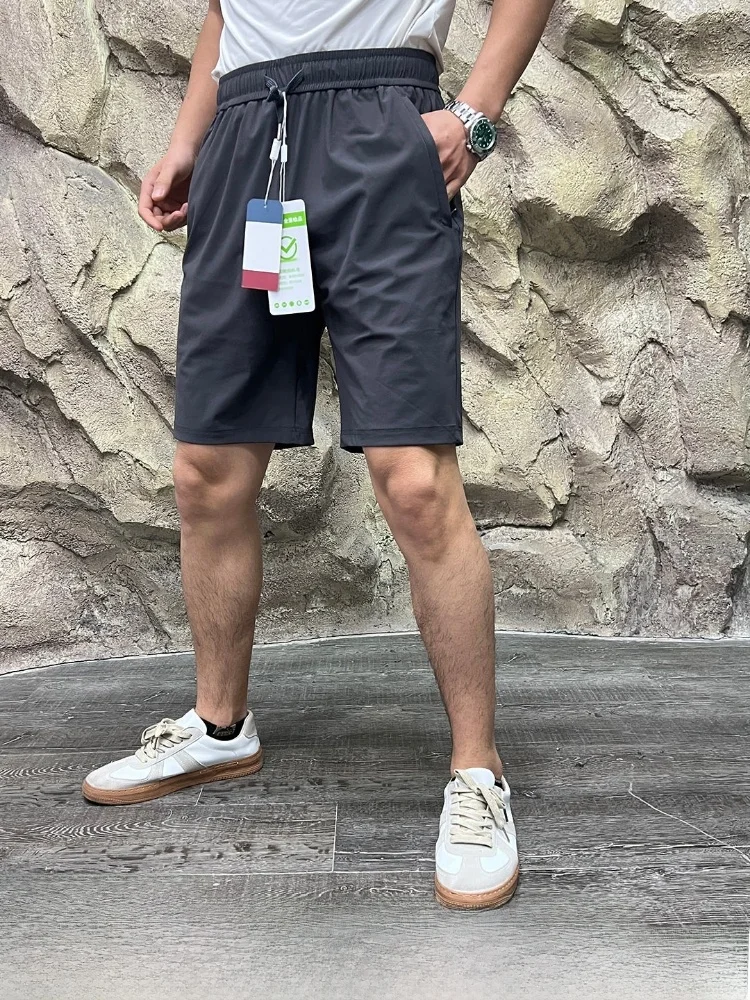 

Professional Outdoor Cool Feeling Fiber Shorts Men's Sport Elastic New Summer Products Moisture Wicking Standard Fit Elastic ...