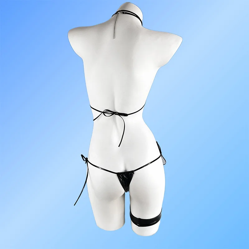 بدلة أنيمي نيجي تأثيري للنساء ، بذلة جلدية ، بيكيني ملابس السباحة ، فتاة لهب ساخن ، ملابس السباحة ، ملابس السباحة ، Succubus