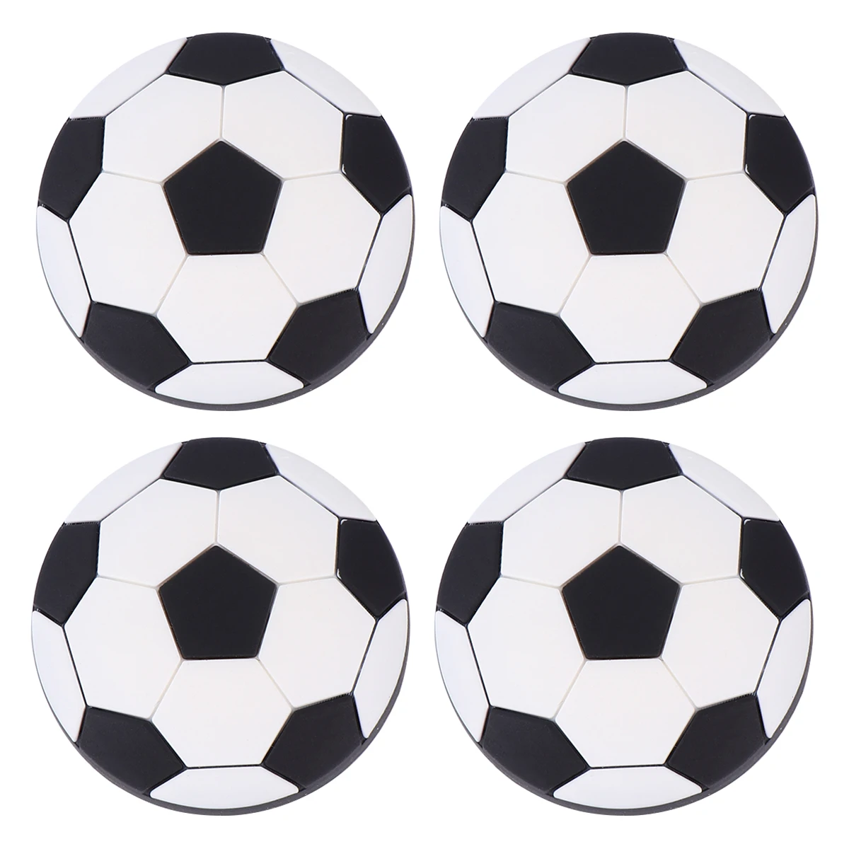 

4 Pcs Football Pattern Cabinet Handle Wardrobe Door Knob Simple Furniture Pull Drawer Black Pulls Multi Purpose Durable Hardware
