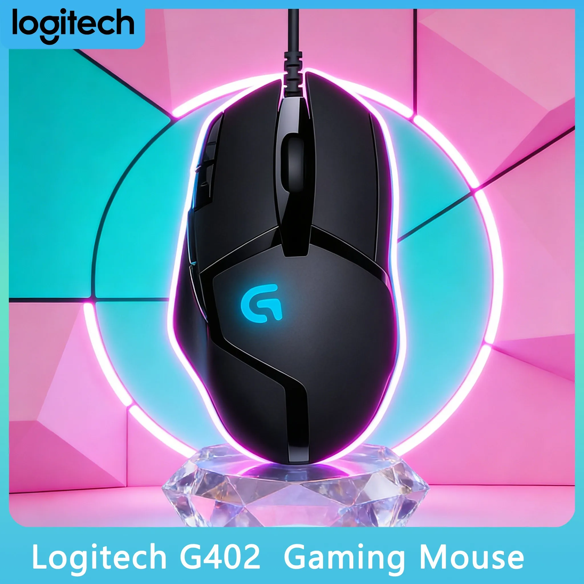 

Logitech G402 Hyperion Fury - Works with Windows 10, 11 and MacOS
