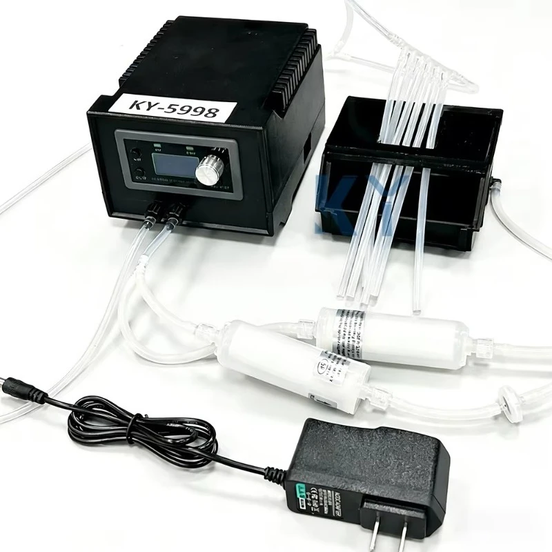 DTF Printhead Cleaner Flushing Machine Unclog Cleaning Kit Compatible With Epson L1800 L805 1390 XP600 DX6 I3200 Print Head