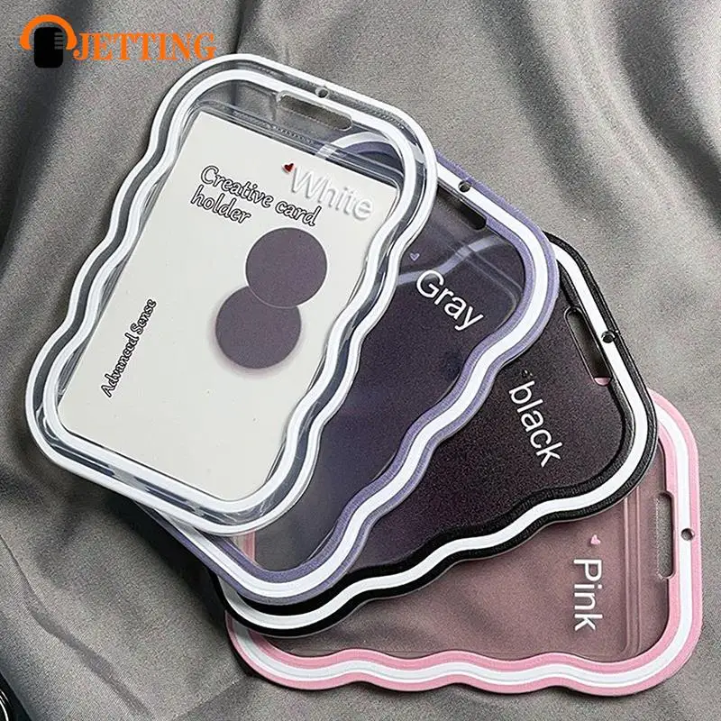 Creative Design Photocard Holder Transparent Card Holder Keychain Photo Sleeves Bus Card Student Card Case Photo Protector