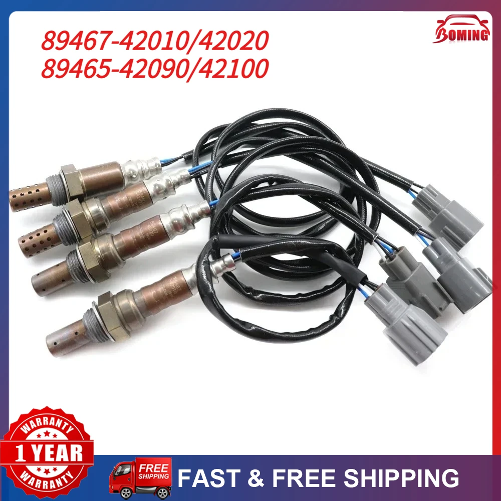

4PC NEW Car Rear Front Air Fuel Ratio Lambda Oxygen Sensor 89467-42010 89467-42020 89465-42090 89465-42100 For Toyota Rav4 01-03