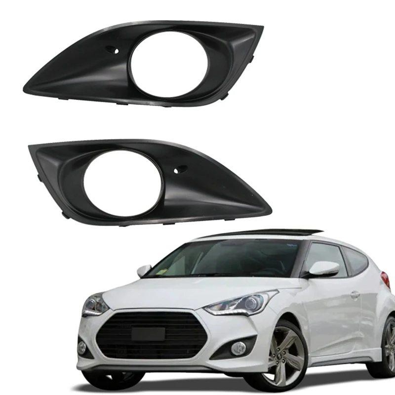 

1 Pair Fog Light Cover for Hyundai Veloster 2012-2015 Turbo Car Grille Auto Front Lower Bumper Driving Lamp Cover