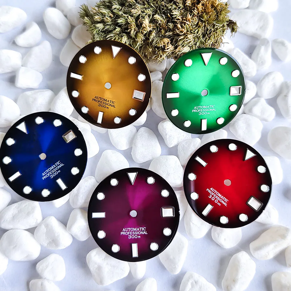 

28.5mm NH dial 35a/36a dial logo Green glow-in-the-dark dial for 3.0/3.8NH movement 35a/36a watch accessories