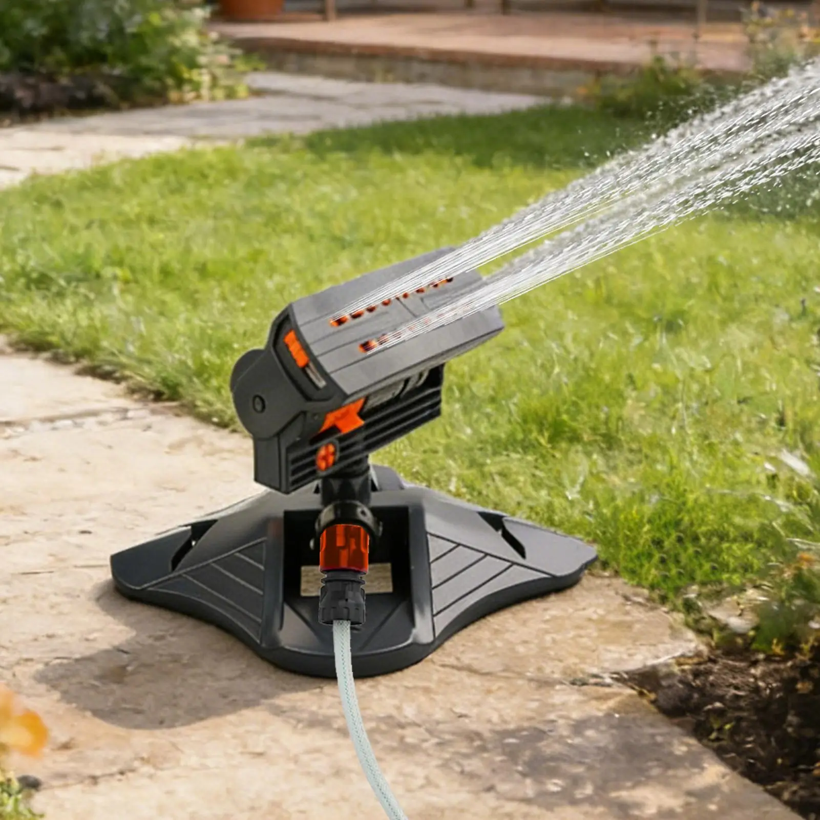 

Осциллирующий разбрызгиватель для газона с 16 форсунками, сверхмощный, мини-турбинный, для больших площадей, с утяжеленным основанием, для улицы и двора